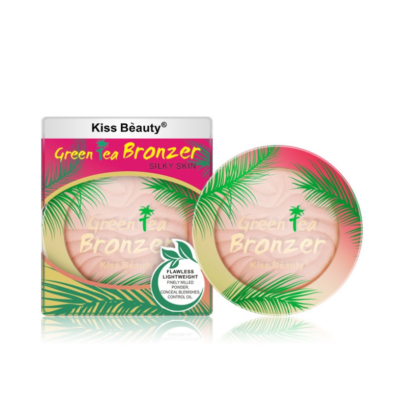 Phấn phủ kiềm dầu dạng nén KISS BEAUTY kiềm dầu thoáng khí, chống thấm nước, chống thấm mồ hôi, che phủ tốt, bền màu