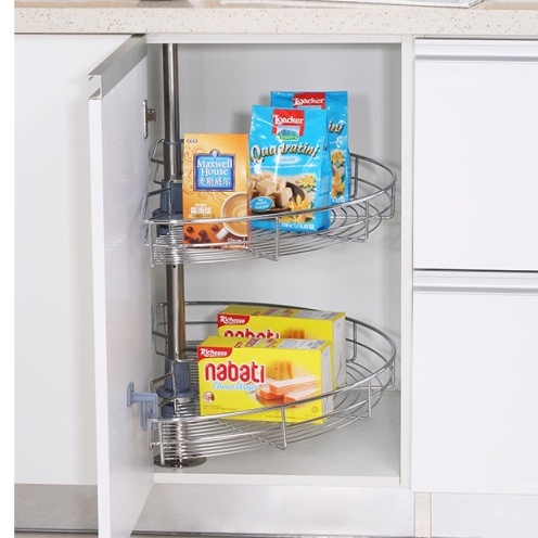 [FREESHIP HCM] Hệ Mâm Xoay Góc Mở 1/2 Garis GS01.80C - Nan Tròn - Inox 304