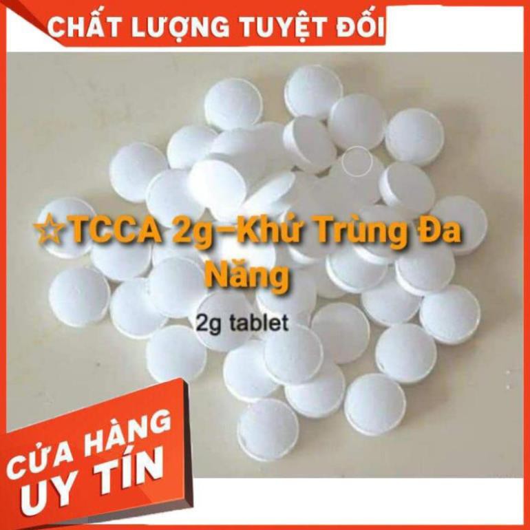 [Hàng Loại 1- Nhập Khẩu] Viên khử trùng đa năng, ngừa khuẩn làm sạch nước hồ bơi, mùi hôi dạng viên sủi 2g