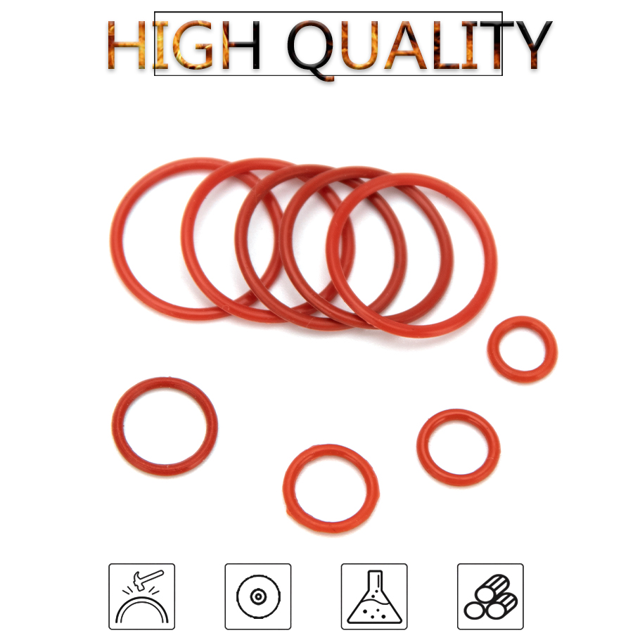 Set 100 Vòng Đệm Cao Su silicone Hình Chữ o 6mm-30mm cs 1mm