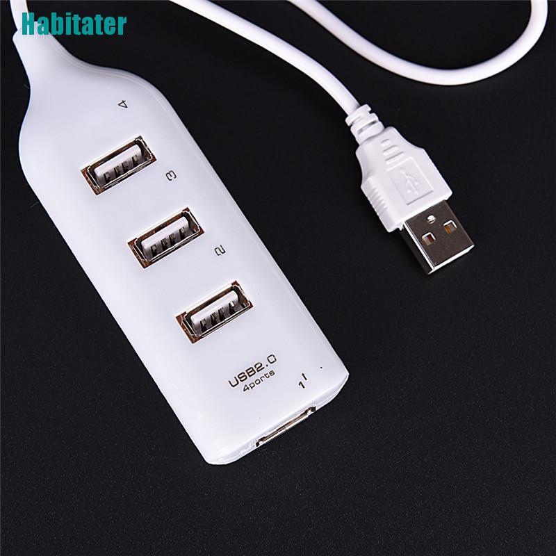 Hub Chia 4 Cổng USB 2.0 Tốc Độ Cao Cho PC / Laptop