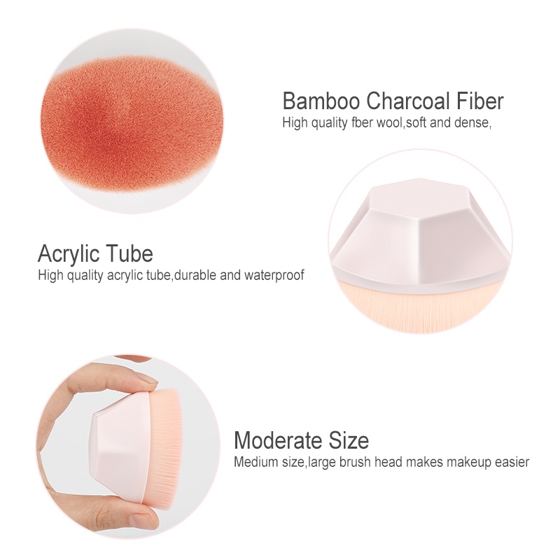 Cọ Đánh Phấn Nền Trang Điểm/Lục Giác Phấn Nước Với Sự Pha Trộn Mỹ Phẩm Trong Bảo Vệ Tiền Thưởng-Ampere