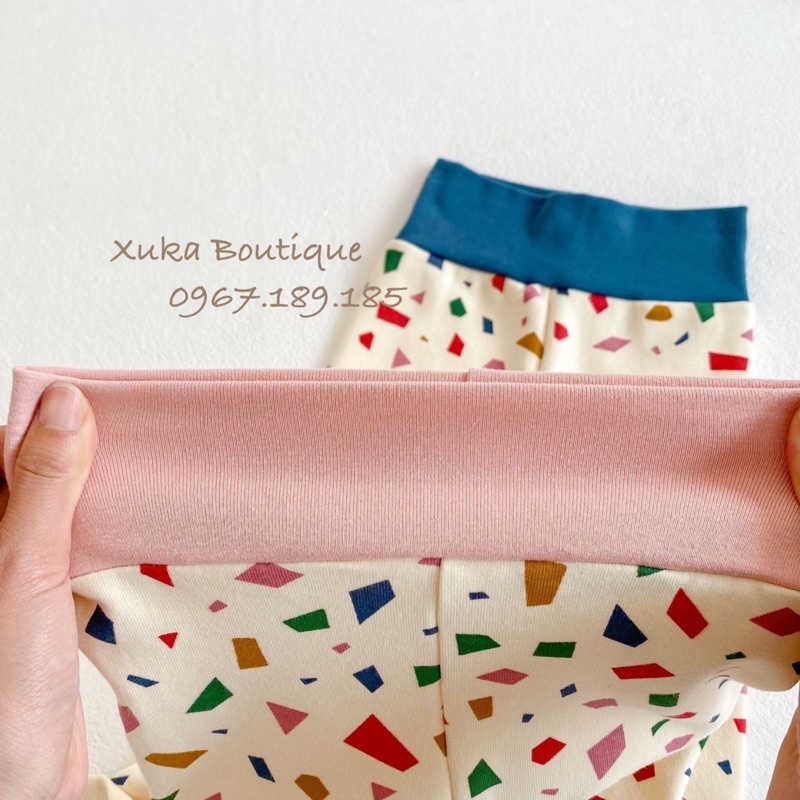 Bodysuit Kèm Quần Kèm Mũ Cotton Dài Tay - Xuka Boutique - Quần Áo Trẻ Em Phong Cách Hàn Quốc