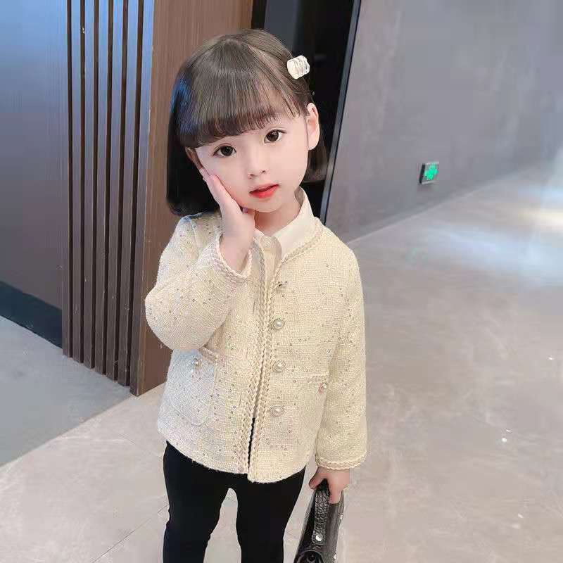 Áo Khoác Cardigan Thời Trang Xuân Thu Phong Cách Hàn Quốc Cho Bé Gái