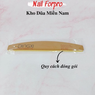 Dũa Nhám Da Bò Dingxi Cao Cấp Dũa Móng Tay Móng Gel Móng Bột