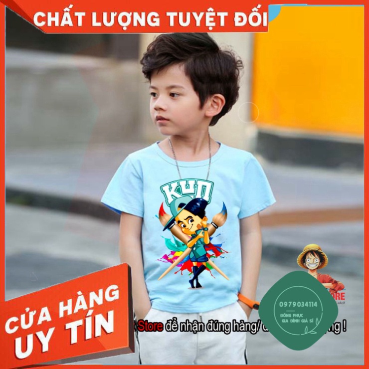 Áo thun giá sỉ (Nhiều Màu) Áo thun in hình Gia Đình Kun nông dân siêu phàm siêu đẹp | Áo Kun Family cho bé trai | bé gái