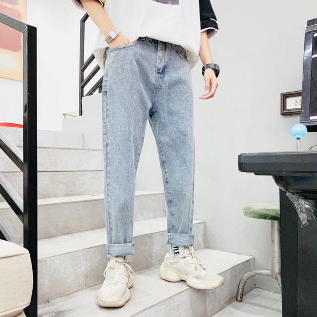 QUẦN BAGGY JEANS ỐNG SUÔNG (hình chụp thật)