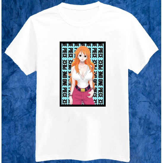 Áo thun in hình One Piece Nami mẫu mới đẹp