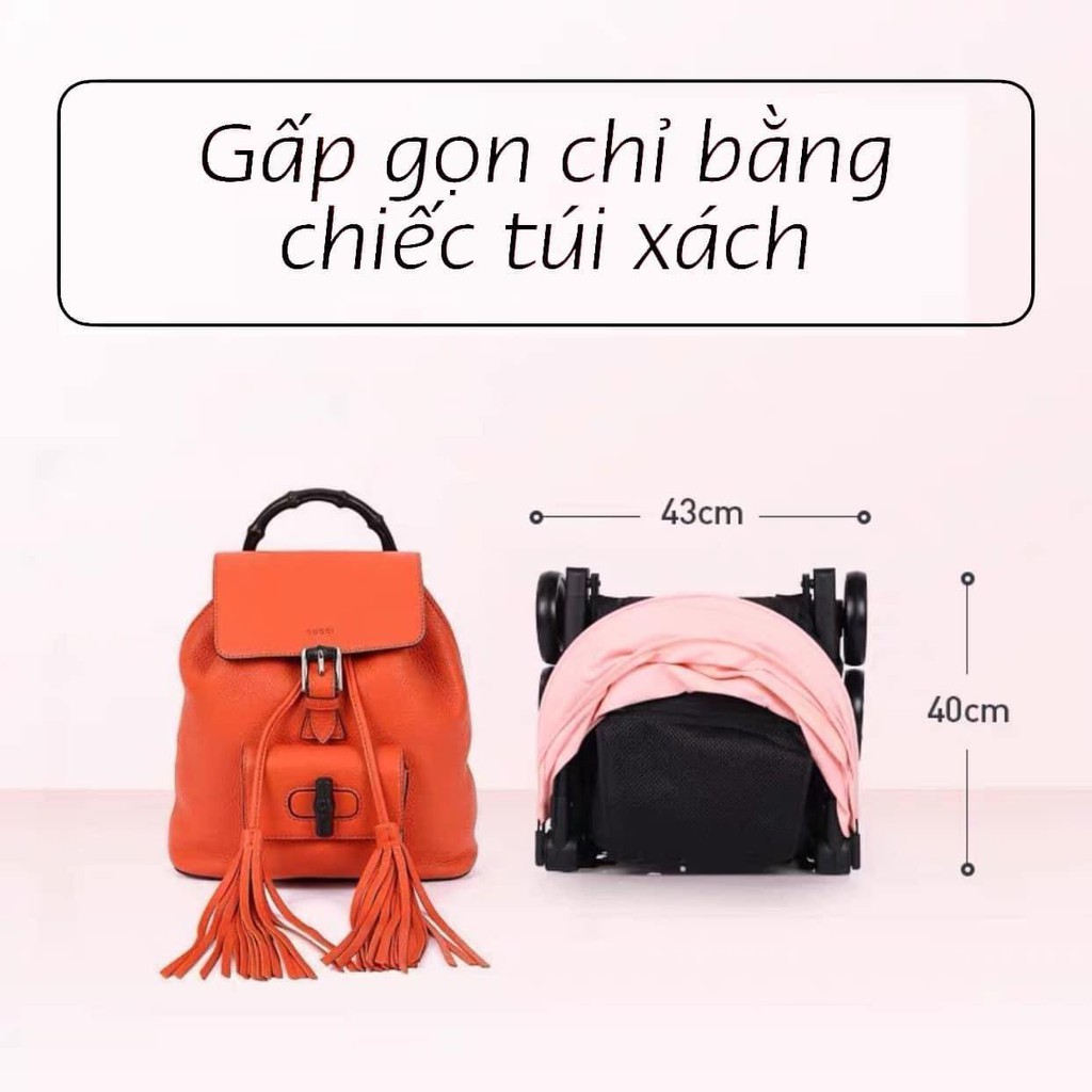 Xe đẩy du lịch cho bé siêu gấp gọn siêu nhẹ Mstar S900 có thể mang lên máy bay | Xe đẩy gấp gọn du lịch