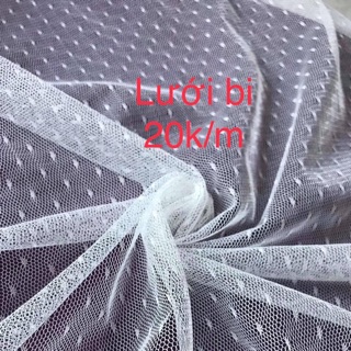 Set vải lưới bi trắng 20k/m