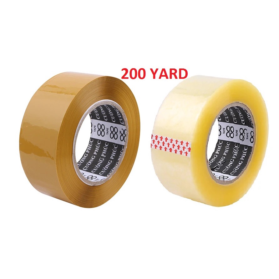 1 CUỘN LẺ BĂNG KEO 200Y 2 LOẠI ĐỤC HOẶC TRONG