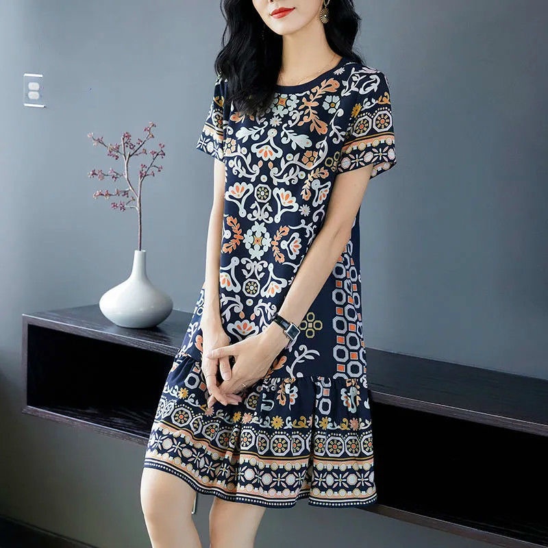 Đầm hoa dáng rộng phong cách thời trang mùa hè dành cho nữ