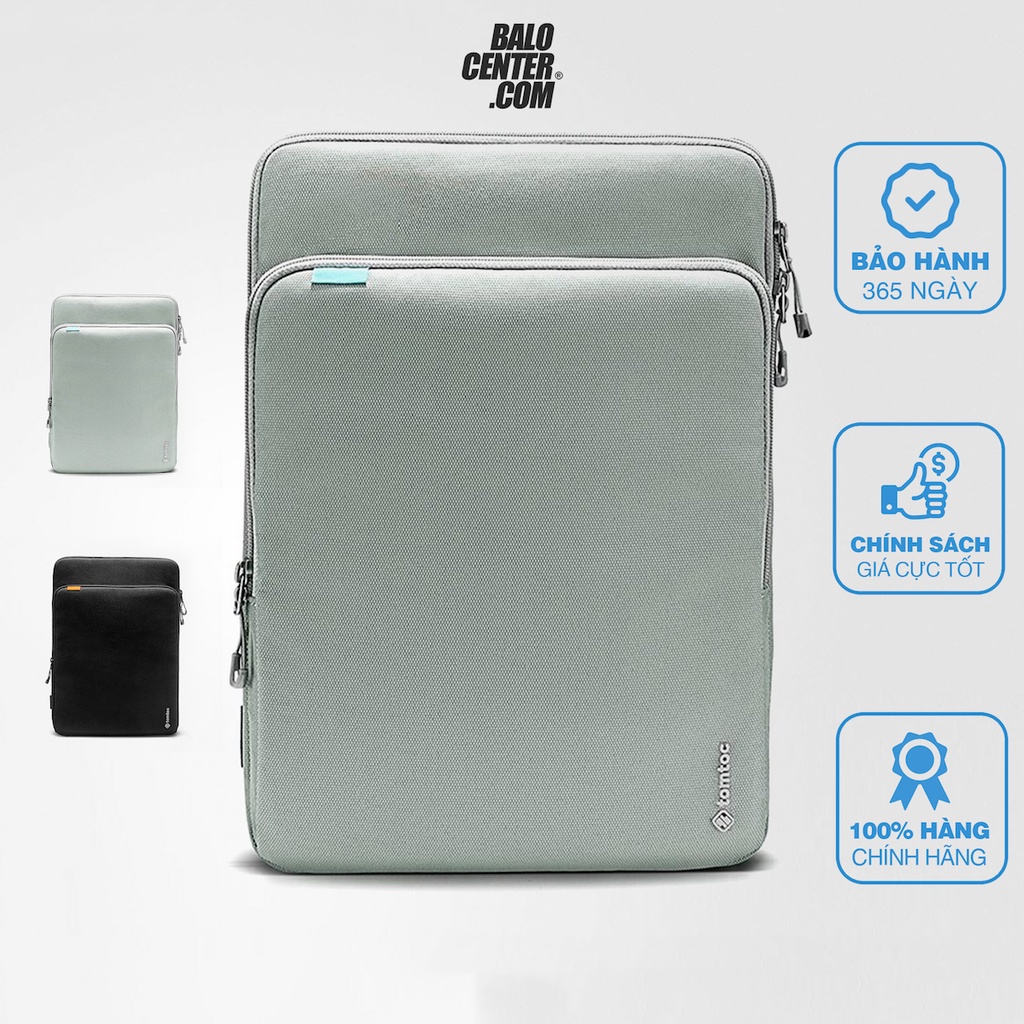 Túi chống sốc Tomtoc Protection Premium Macbook 15-16inch, chất liệu Cordura chống thấm tốt, ngăn chứa rộng rãi