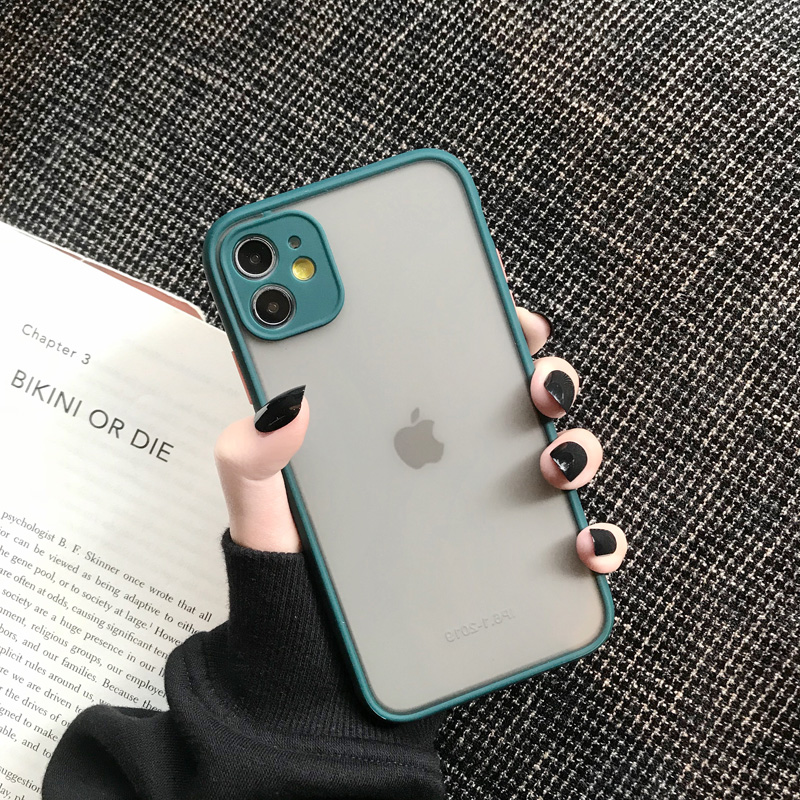 Ốp điện thoại bề mặt nhám chống sốc bảo vệ camera cho iPhone 12 Pro Max Mini | BigBuy360 - bigbuy360.vn