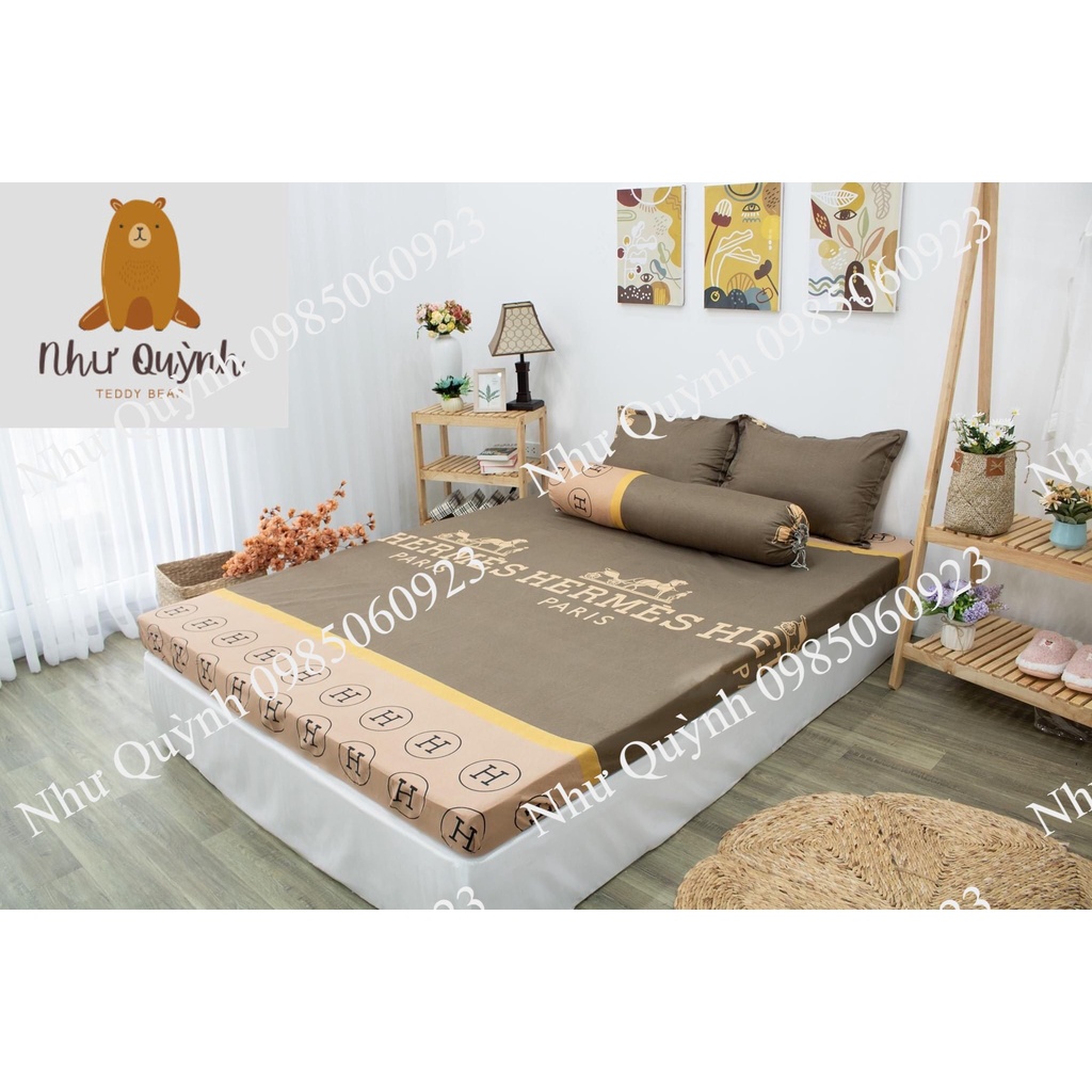 (4 món)Bộ ga gối drap giường poly, ga trải giường + 2 vỏ gối nằm +vỏ gối ôm đơn giản m6 m8 2m2 Như Quỳnh Bedding | BigBuy360 - bigbuy360.vn