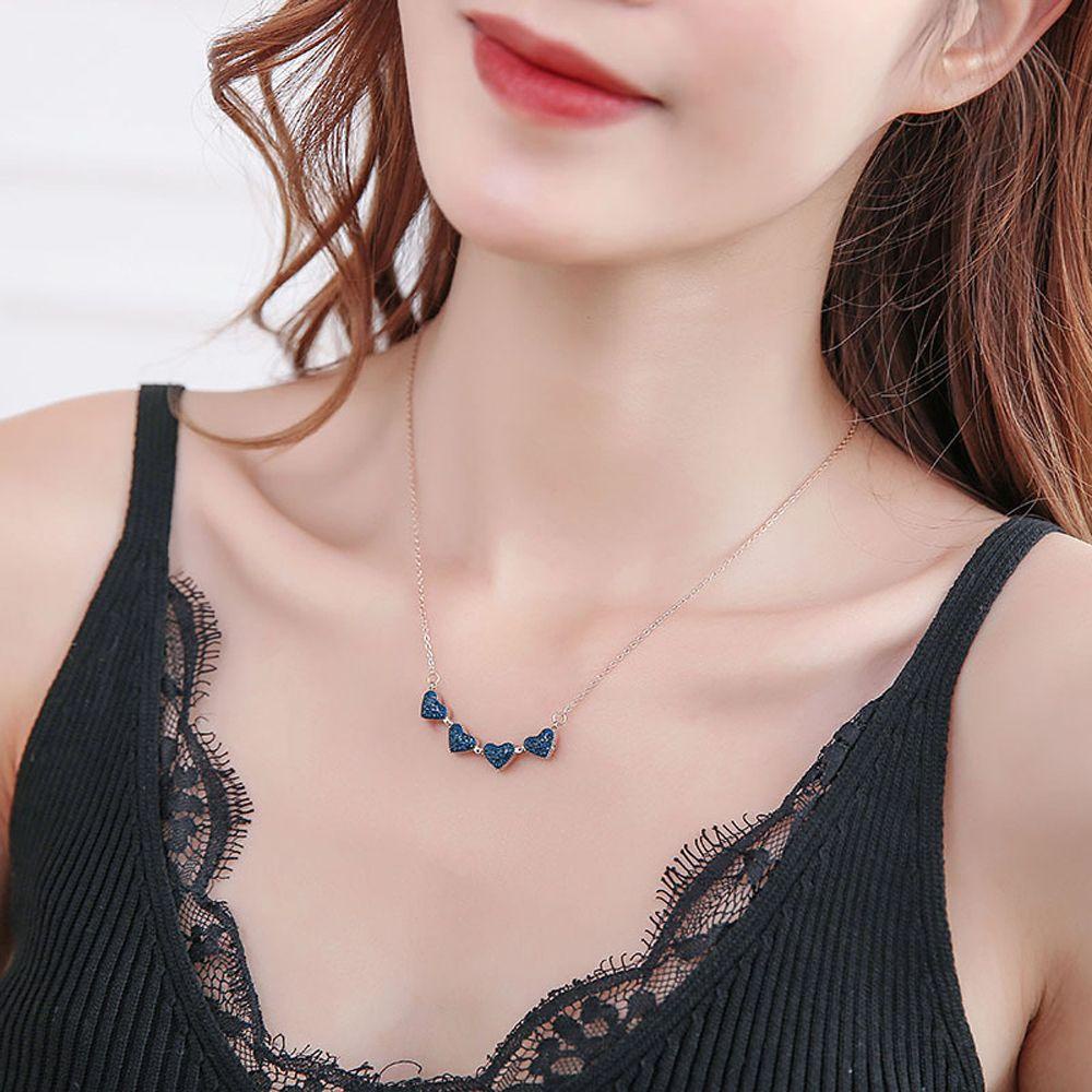 AROMA Vòng cổ Mặt Cỏ Bốn Lá May Mắn Thanh Lịch Cho Nữ