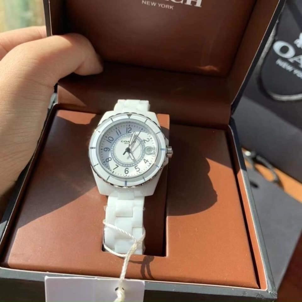 ĐỒNG HỒ NỮ COACH CERAMIC WHITE