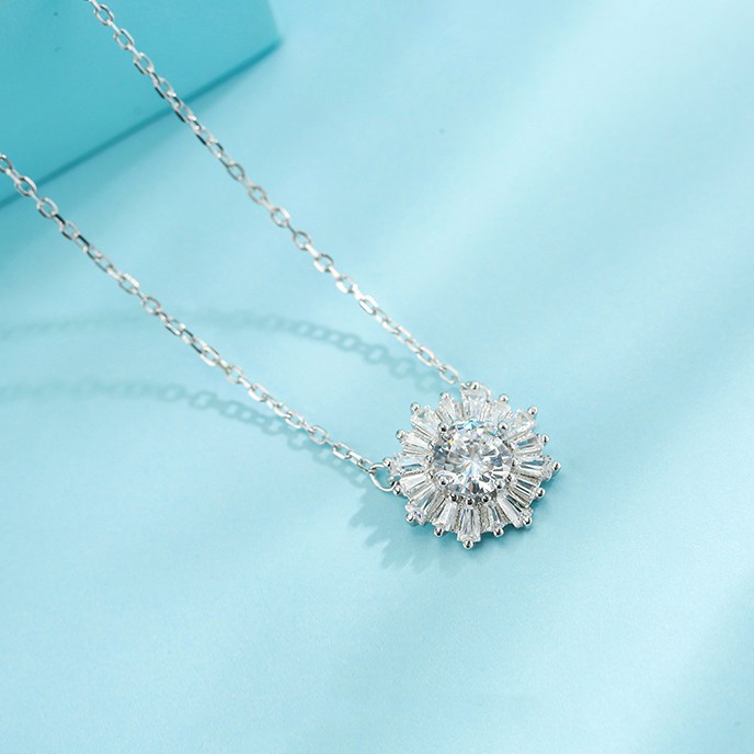 Vòng Cổ Bạc, Dây Chuyền Bạc Hoa Cúc Trắng Sang Trọng TNC JEWELLERY