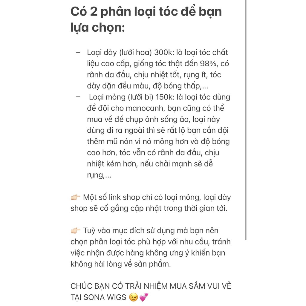 [606] Tóc Giả Thẳng Dài Màu Hồng
