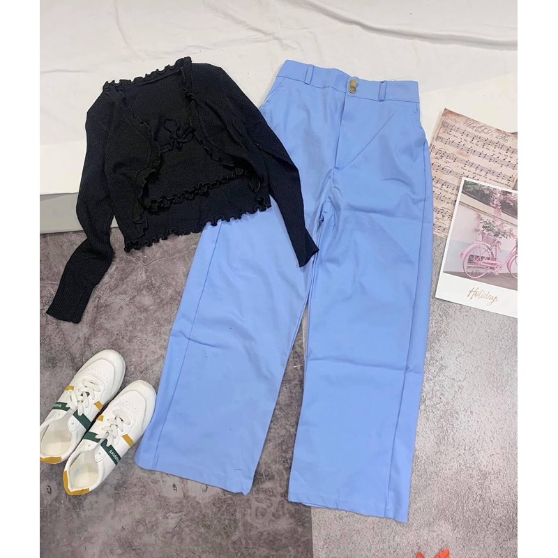 QUẦN XANH CULLOTES GIẢ JEAN
