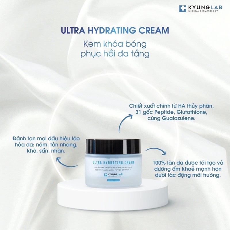 Kem dưỡng ẩm khoá bóng Kyunglab Ultra Hydrating Cream phục hồi đa tầng