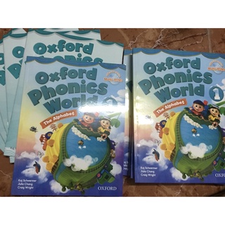 Oxford Phonics World - Full level 12345 - bộ gồm 2c, bản A4 và B5 (có file nghe)