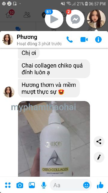 ✅[ Chiko-Chính Hãng ] Hấp Phục Hồi Tóc Collagen Chiko Dạng Chai 500ML