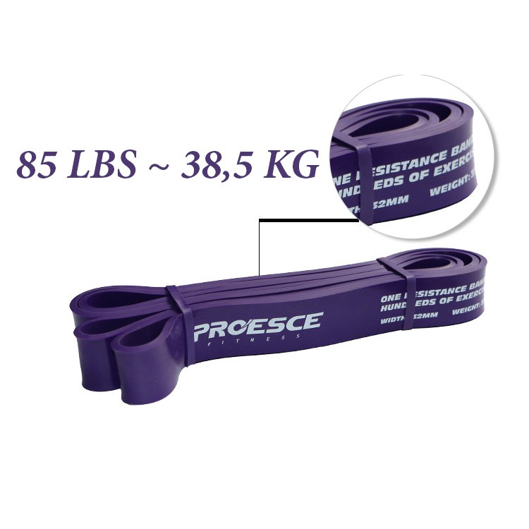 Dây kháng lực power band thương hiệu Proesce, dây trợ lực tập xà đơn, tập toàn thân cao su tự nhiên
