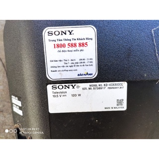 bo Tcon tivi sony 4K 43 inch KD - X8000E