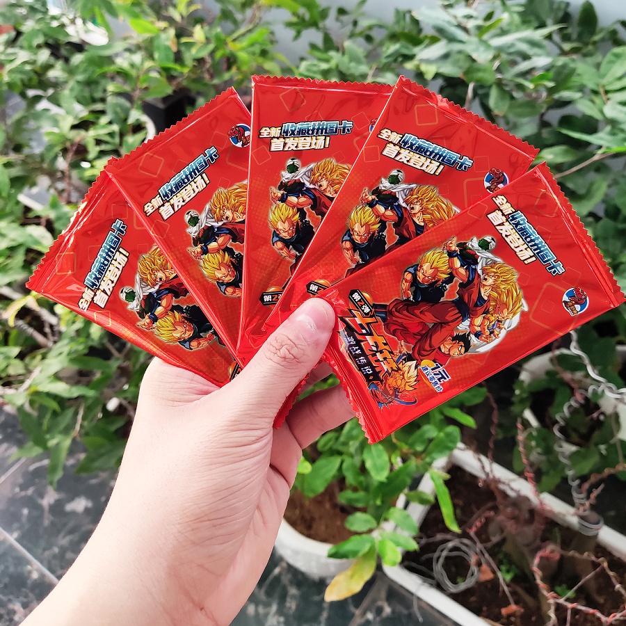 Set 5 ảnh thẻ nhân phẩm Dragon Ball - 7 Viên Ngọc Rồng ngẫu nhiên chibi xinh xắn siêu rẻ