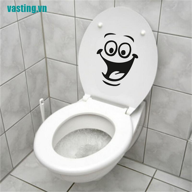 V☆Sticker Dán Toilet Hình Mặt Cười