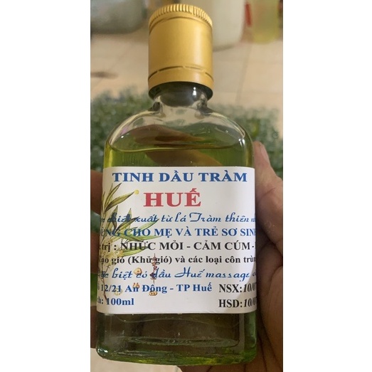 5 chai - Tinh dầu tràm Huế nguyên chất 100ml
