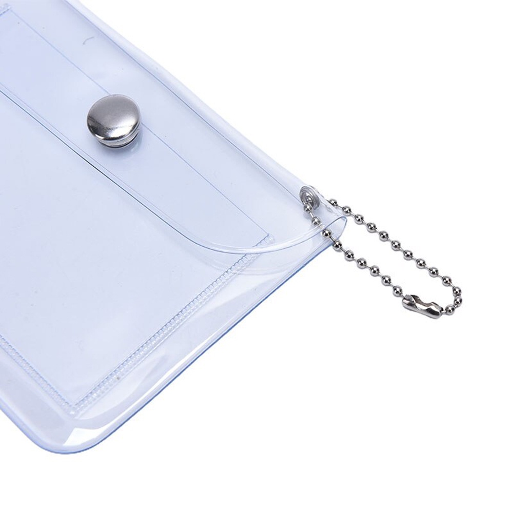 Ví ngắn mini trong suốt / kim tuyến chống thấm nước xinh xắn cho nữ