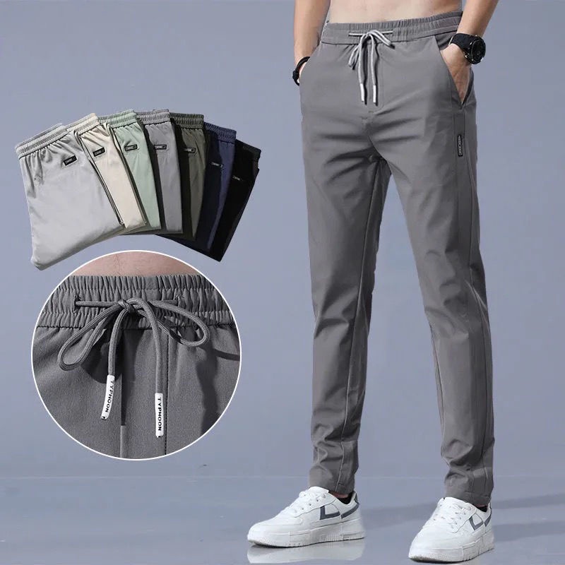Quần Chinos Cotton Seluar Dài Kaki Đen Co Giãn Cho Nam 2021 size 28-38