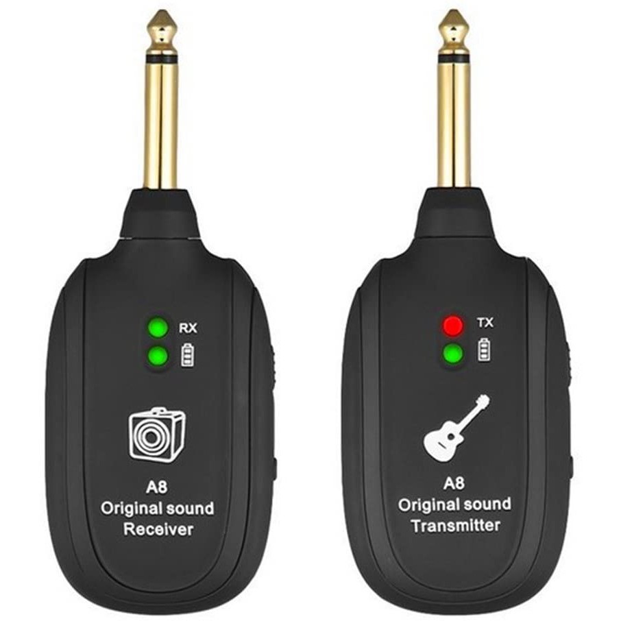 Bộ Thu Phát Âm Thanh Không Dây A8 dành cho Guitar EQ Guitar Điện , Piano , Orga chơi Ra Loa Cực Tiện Lợi