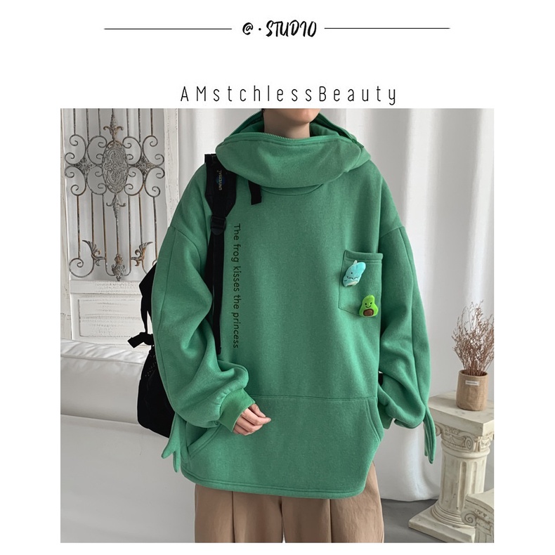 ÁO HOODIE ẾCH KHOÁ MIỆNG SIÊU CUTE 😂😂 | BigBuy360 - bigbuy360.vn