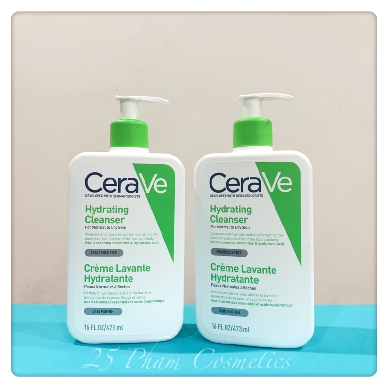 Sữa rửa mặt làm sạch sâu CeraVe lành tính, dịu nhẹ cho mọi loại da Nội Địa Pháp