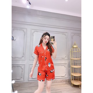đồ bộ đùi satin pijama