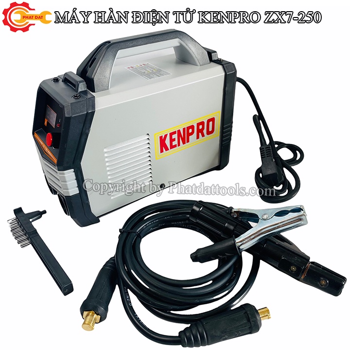 Máy Hàn Điện Tử KENPRO ZX7-250-Khả Năng Hàn Que 2.5-3.2ly-Đầy Đủ Phụ Kiện-Bảo Hành 12 Tháng