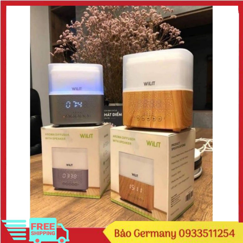 Máy xông tinh dầu WILIT 4in1 có lao bluetooth