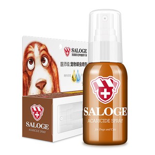 [Mã PET20K giảm 20K đơn 250K] Xịt Hỗ Trợ Ngoài Da Cho Chó Mèo Saloge Acaricide Spray 55ml