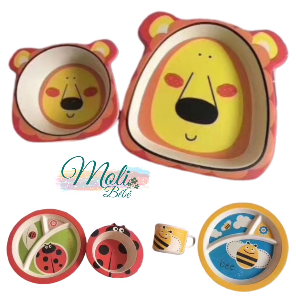 [GIFT] Set khay bát ăn dặm lúa mạch xuất Nhật