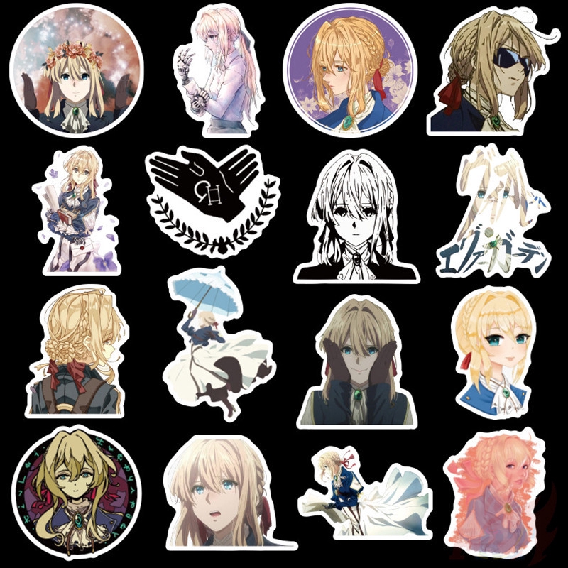 ❉ Violet Evergarden Series 01 - Anime Stickers ❉ 50Pcs/Set DIY Fashion Luggage Laptop Skateboard Doodle Stickers