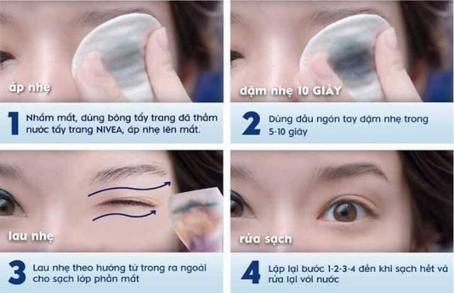 Nước tẩy trang Nivea không chứa cồn (có 3 loại cho bạn lựa chọn)