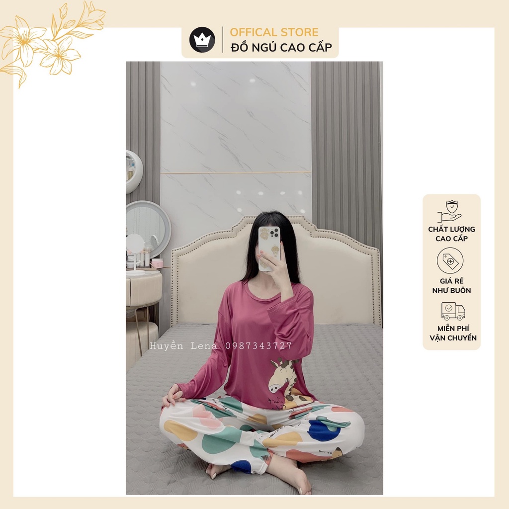 Bộ đồ nữ chất cotton hình dễ thương,chất vải mềm mại thoáng mát | BigBuy360 - bigbuy360.vn