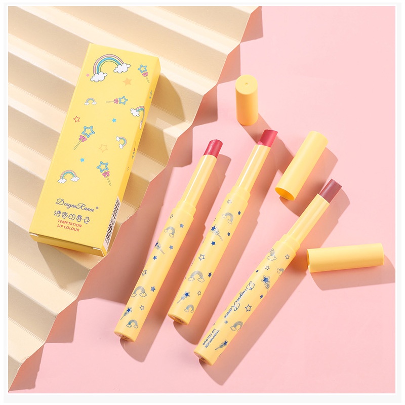 [Hàng mới về] Set son bút chì Dragon Ranee tông lì dễ mang theo