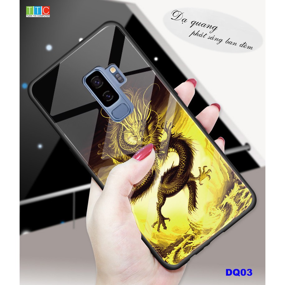 Ốp lưng Galaxy S9 Plus in 3D hình rồng dạ quang tự phát sáng ban đêm