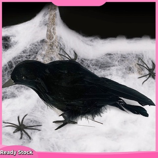 Mô hình quạ nhân tạo dùng trang trí lễ hội halloween