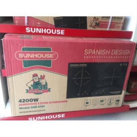 BẾP ĐÔI ĐIỆN TỪ HỒNG NGOẠI SUNHOUSE SHB-EI01