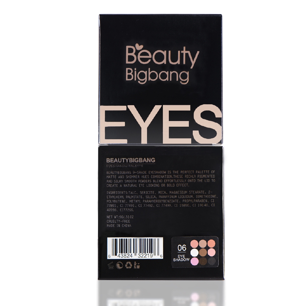 BEAUTYBIGBANG 9 Colors Earth Tone Matte&Shimmer Eyeshadow Palette Shadow Palette Makeup Smoky Eye Shadow MM | BigBuy360 - bigbuy360.vn